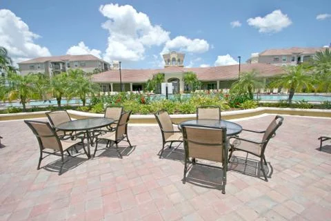 Pool area Stock Photos