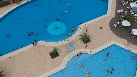 Pool in Baku Stock Footage