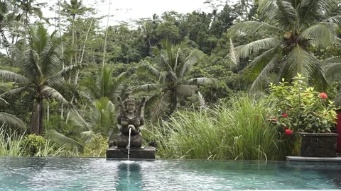 Pool on Bali Stock Footage 86503172