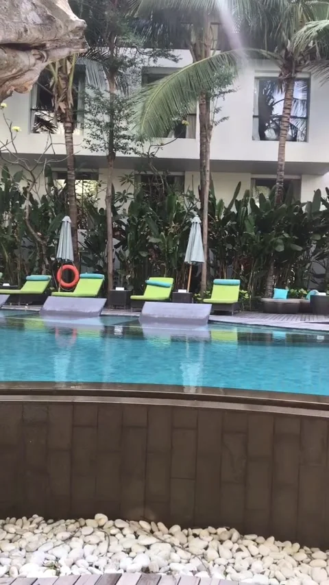 Pool in Bali Stock Footage 220716953