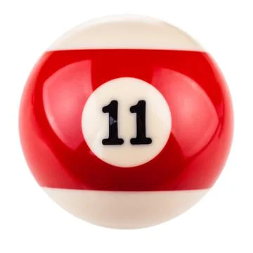 Pool ball eleven Stock Photos