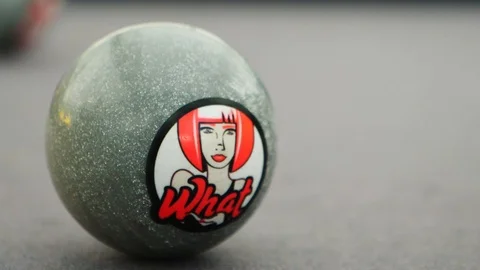 Pool Ball Hit Close Up Slow Motion Stock Footage 105798496