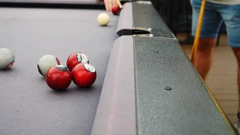 Pool Ball Hit Slow Motion Stock Footage 105798518