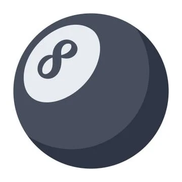 Pool Ball Icon Stock Illustration