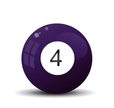 Pool ball vector illustration on white Stock Illustration