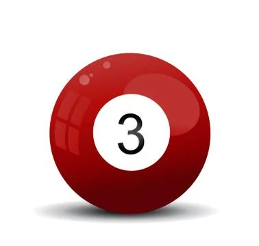 Pool ball vector illustration on white Stock Illustration