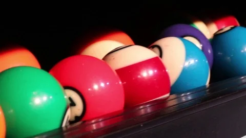 Pool Balls - Billiard Balls 動画素材 114596807