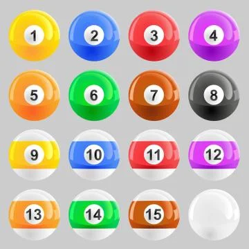 Pool balls Illustrazione stock