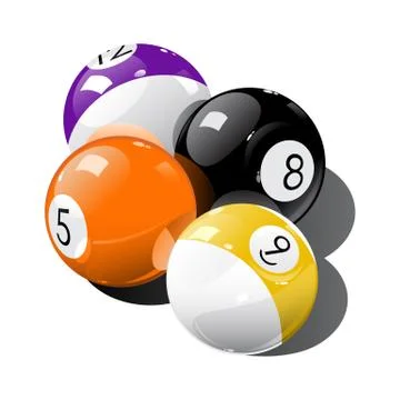 Pool balls Stock Illustration