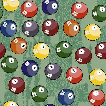 Pool balls Stock Illustration