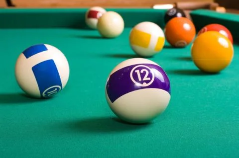 Pool balls. Stock Photos