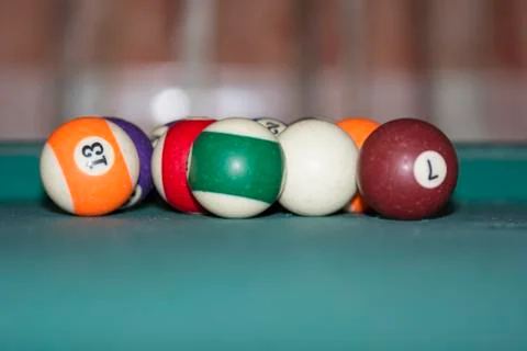 Pool balls Stock Photos