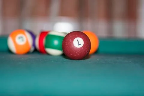 Pool balls Stock Photos