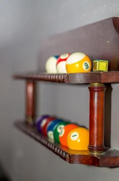 Pool balls Stock Photos