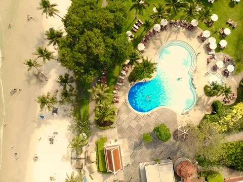 Pool at the beach Stock Photos