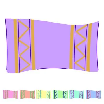 Pool beach towel vector cartoon graphic 스톡 일러스트