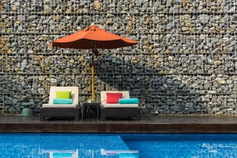 Pool Bed Stock Photos