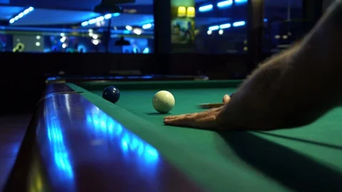 Pool billiard balls Stock Footage 92818613