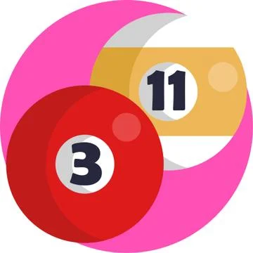 Pool Billiard Gaming icon Stock Illustration