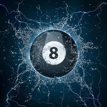 Pool Billiards Ball Illustrazione stock