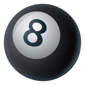 Pool Billiards Ball Isolated Icon Illustration Stock Illustration