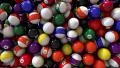 Pool billiards balls fill screen transition composite overlay HD Footage
