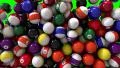 Pool billiards balls fill screen transition composite overlay HD Footage