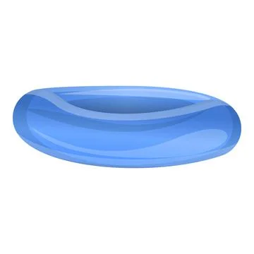 Pool blue ring icon, cartoon style Stock Illustration
