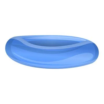 Pool blue ring icon, cartoon style 스톡 일러스트