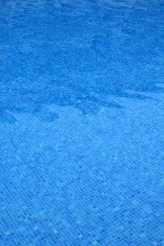 Pool blue tiles pattern texture water reflection Stock Photos