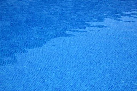 Pool blue tiles pattern texture water reflection 스톡 사진
