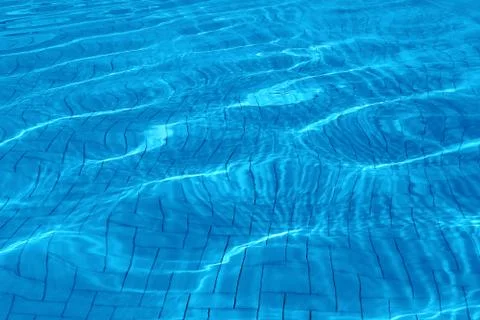 Pool blue water background Stock Photos