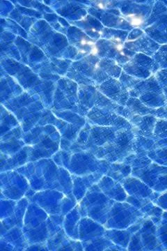 Pool blue water texture wave pattern summer Foto stock