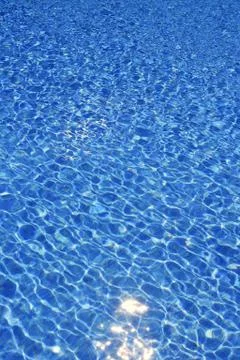 Pool blue water texture wave pattern summer Foto stock