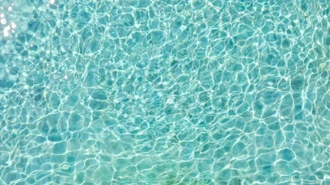 Pool With Blue Water. Water Surface Texture. Top View. Aerial View On Background Stock Footage 130293552