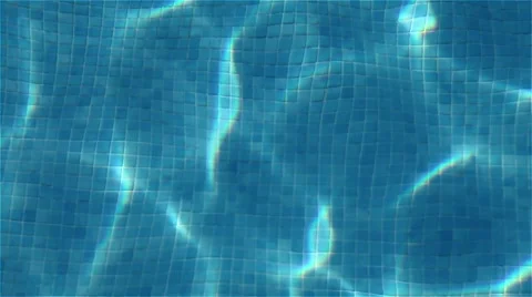 Pool blue wave Stock Footage 53080166