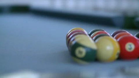 Pool break Stock Footage 4169999