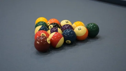 Pool Break Stock Footage 90086850