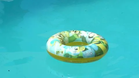 Pool Buoy Floating in the Middle Stock Photos