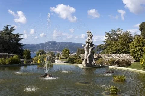 Pool in Castro Mount in Vigo Foto stock