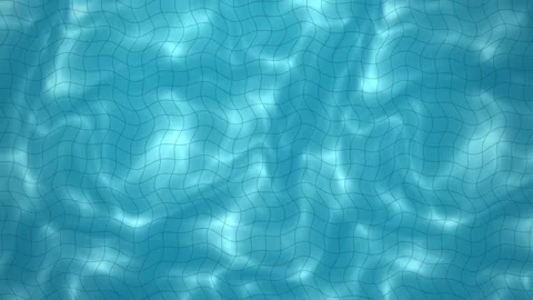 Pool caustics water surface ripple loop Stock Footage 348219761