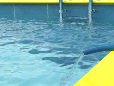 In the pool with clean water Stock Photos