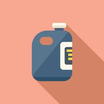 Pool cleaner bottle icon flat vector. Cleaning repair Stock Illustration