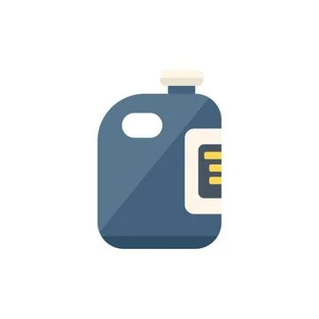 Pool cleaner bottle icon flat vector. Cleaning repair Illustrazione stock