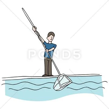 Pool cleaner Stock Illustration