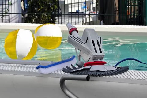 Pool cleaning equipment Stock Illustration