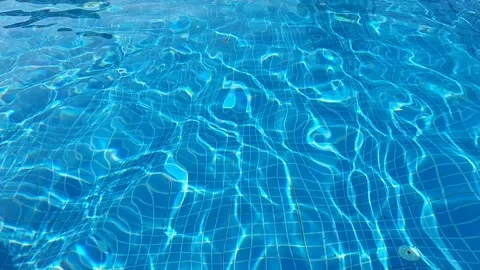 Pool Clear Ripples slow motion Stock Footage 230096104