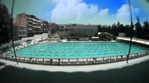 Pool cloudi time lapse Stock Footage 40686987