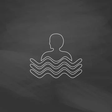 Pool computer symbol Illustrazione stock