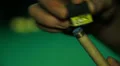 Pool cue RUB chalk HD Footage